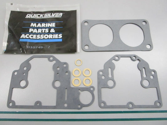 NEW OEM 810749-2 Mercury Quicksilver Carburetor Gasket Kit 0810