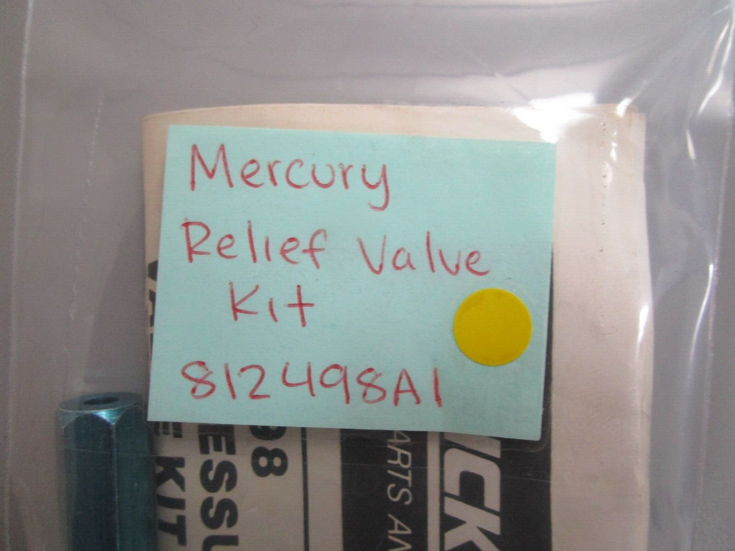 *NEW OEM* 0770 Mercury Quicksilver Relief Valve Kit 812498A1