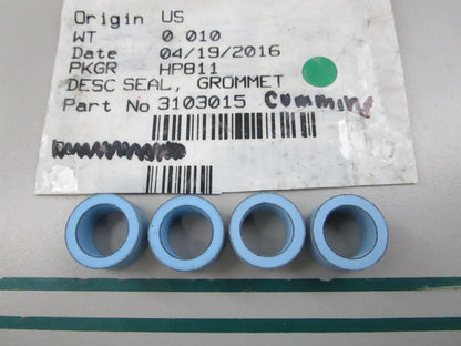 NEW OEM (LOT OF 4) 3103015 Cummins Grommet Seal 0810