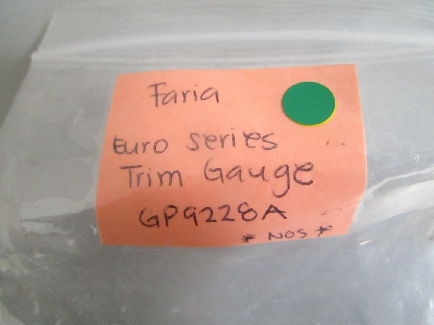 NEW OEM GP9228A Faria Euro Series Trim Gauge 0820