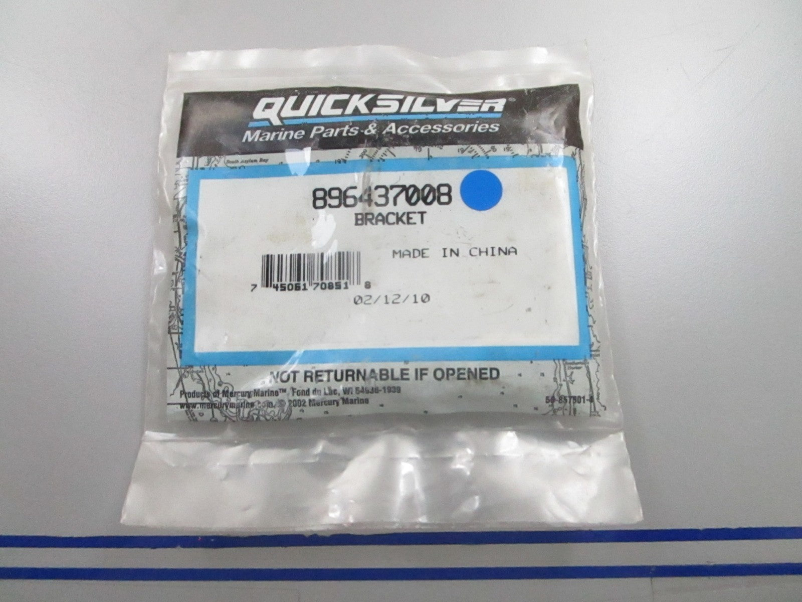 *NEW OEM* 0810 Mercury Quicksilver Bracket 896437008