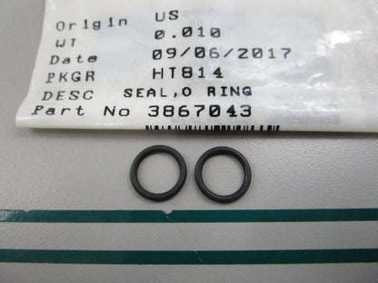 NEW OEM (LOT OF 2) 3867043 Cummins O-Ring Seal 0810