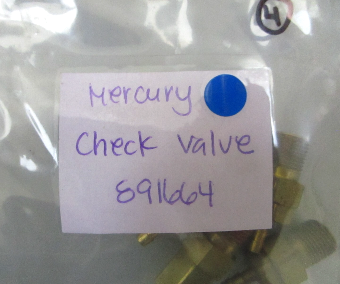 *NEW OEM* 0780 Mercury Quicksilver Check Valve 891664