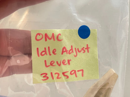 *NEW OEM* 0720 OMC Johnson Evinrude Idle Adjust Lever 312597 0312597