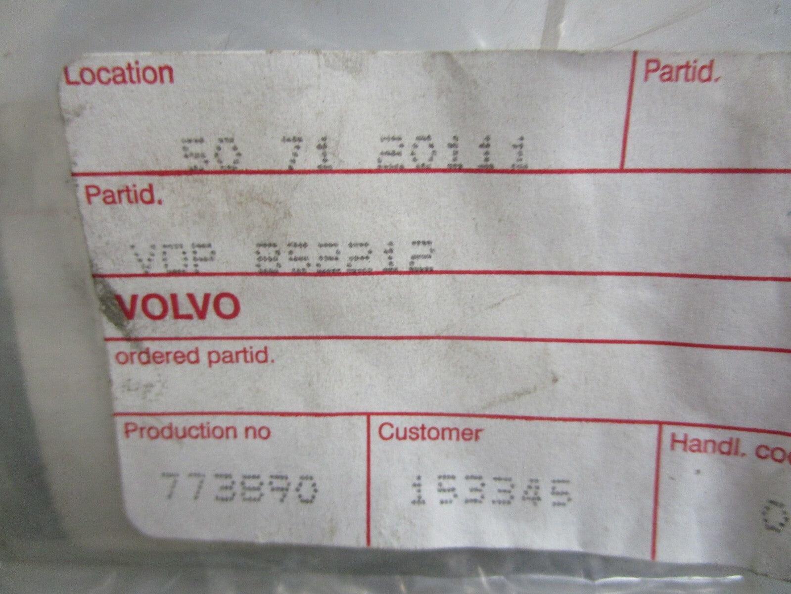 *NEW OEM* 0810 Volvo Penta Nut 852212
