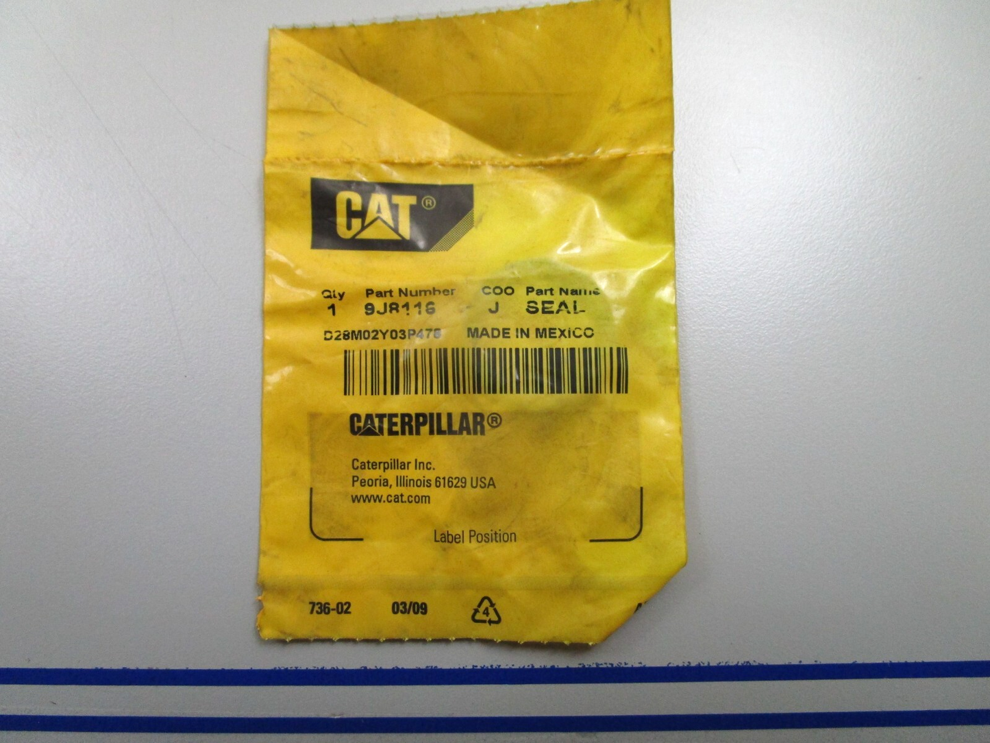 *NEW OEM* 0810 CAT Seal 9J-8116