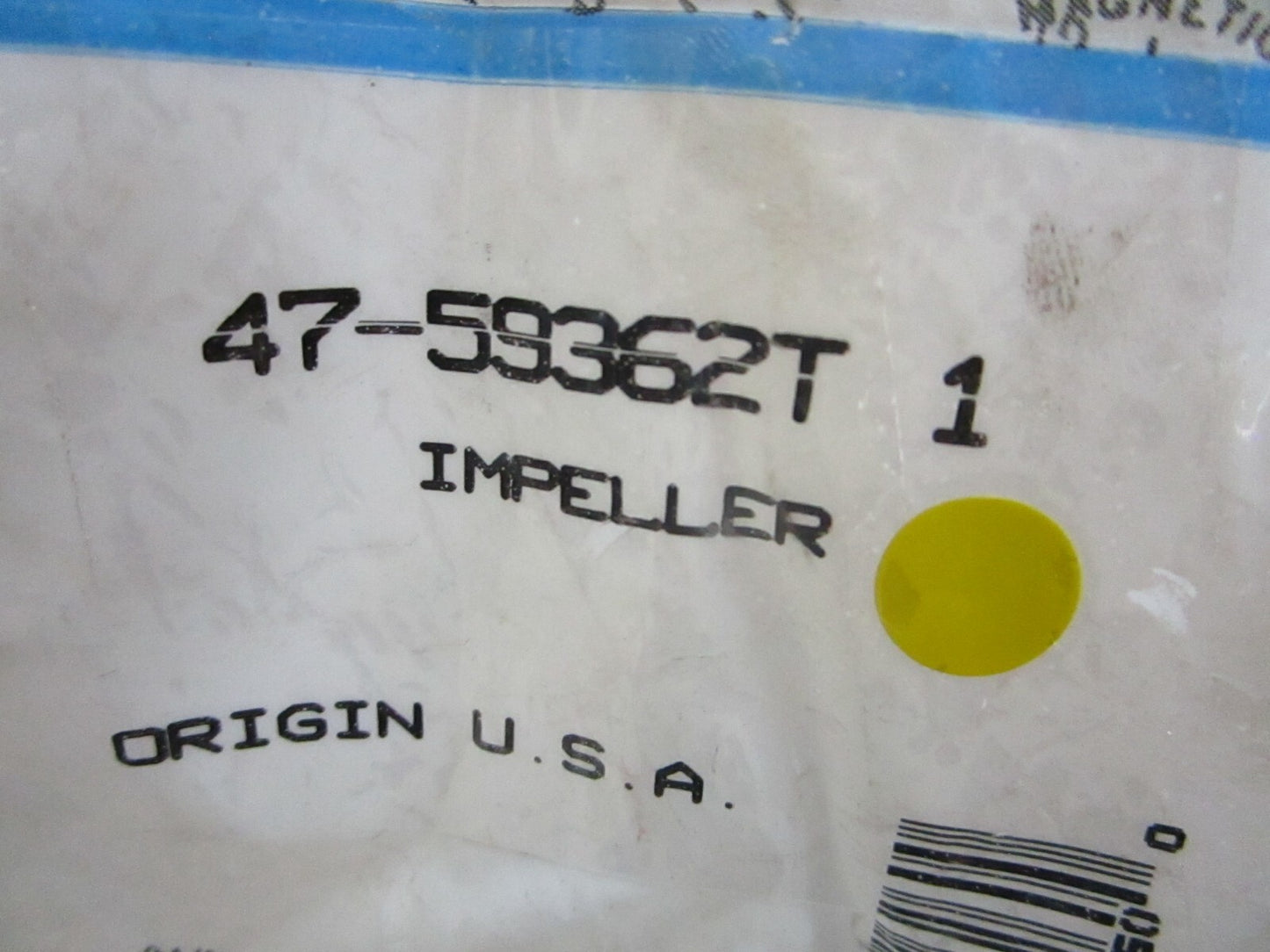 *NEW OEM* 0820 Mercury Quicksilver Impeller 47-59362T 1