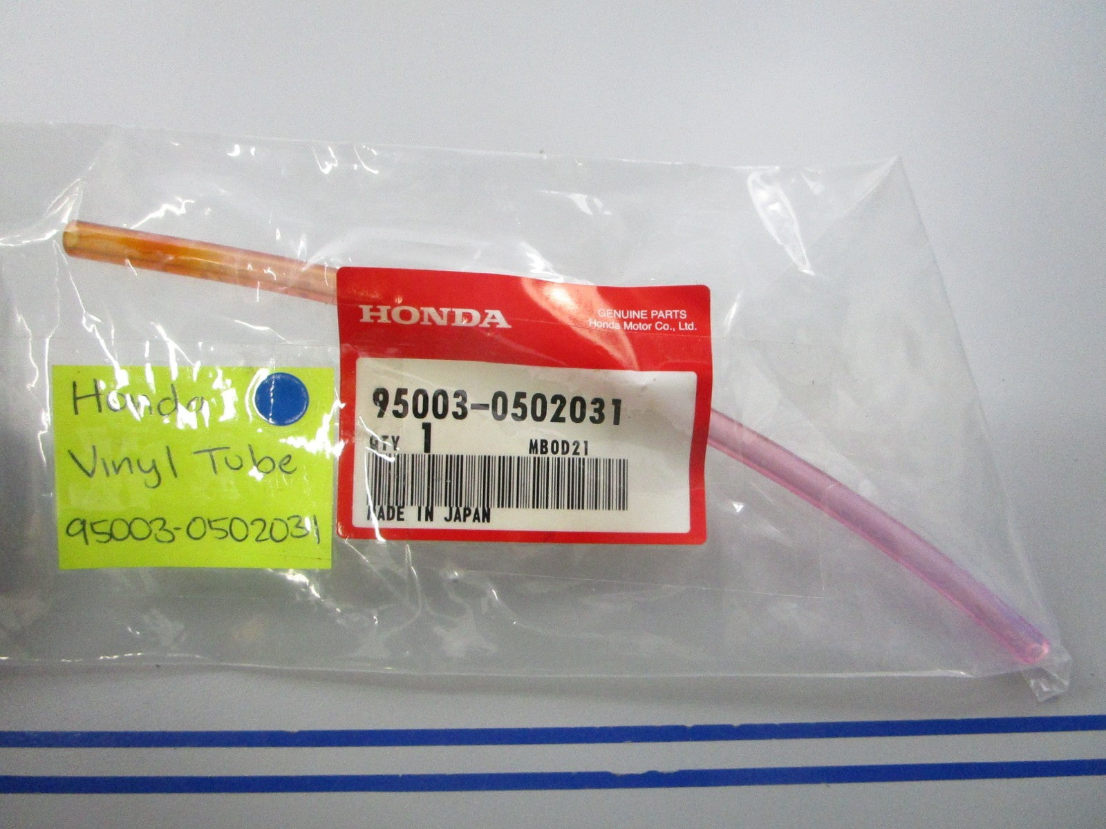 NEW OEM 95003-0502031 Honda Vinyl Tube 0810