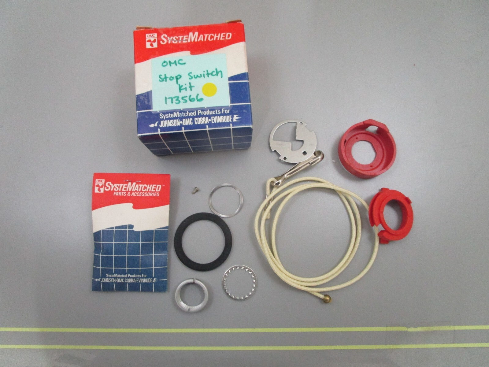 *NEW OEM* 0810 OMC Johnson Evinrude Stop Switch Kit 173566 0173566