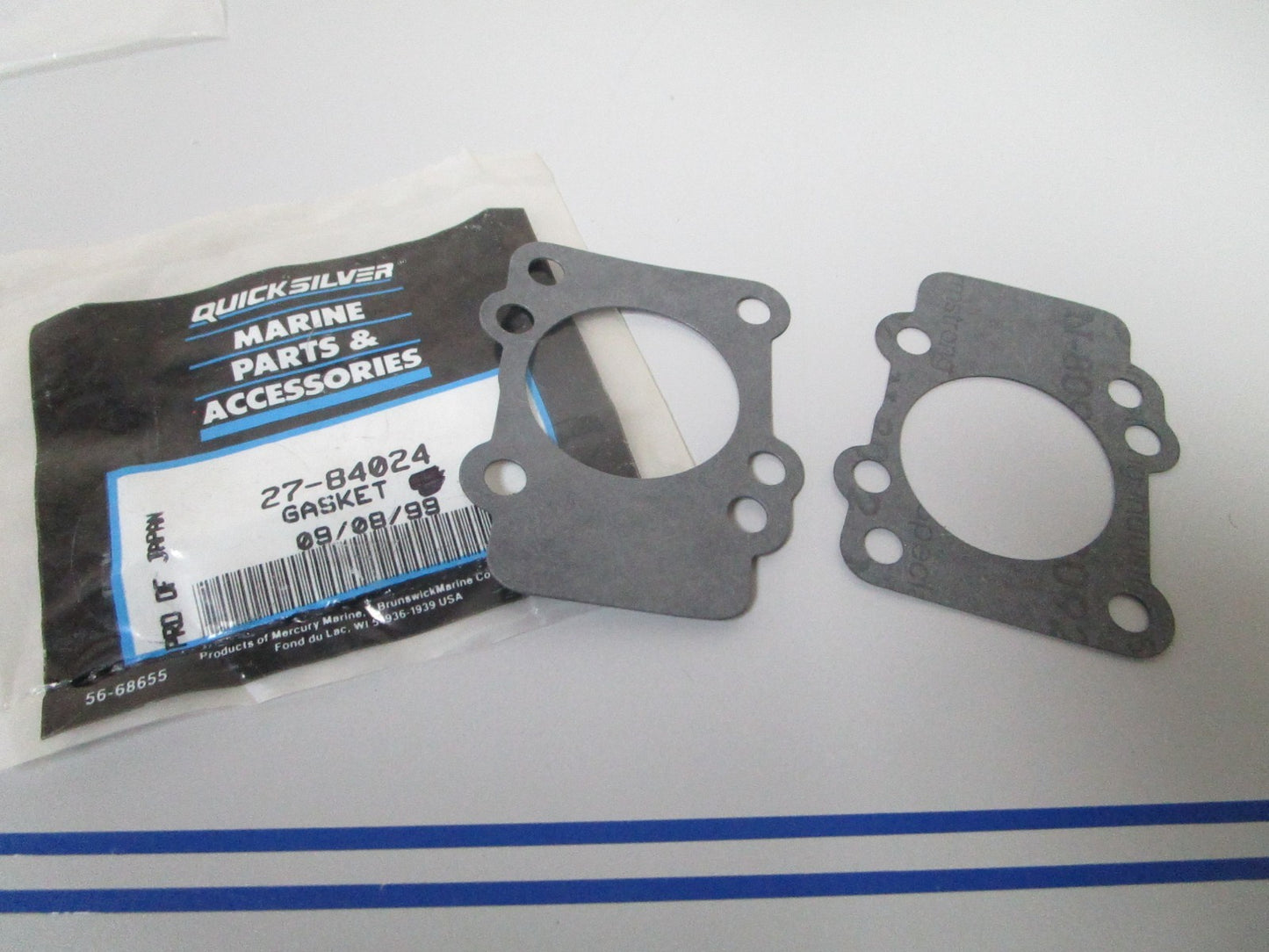 NEW OEM (LOT OF 2) 27-84024 Mercury Quicksilver Gasket 0810
