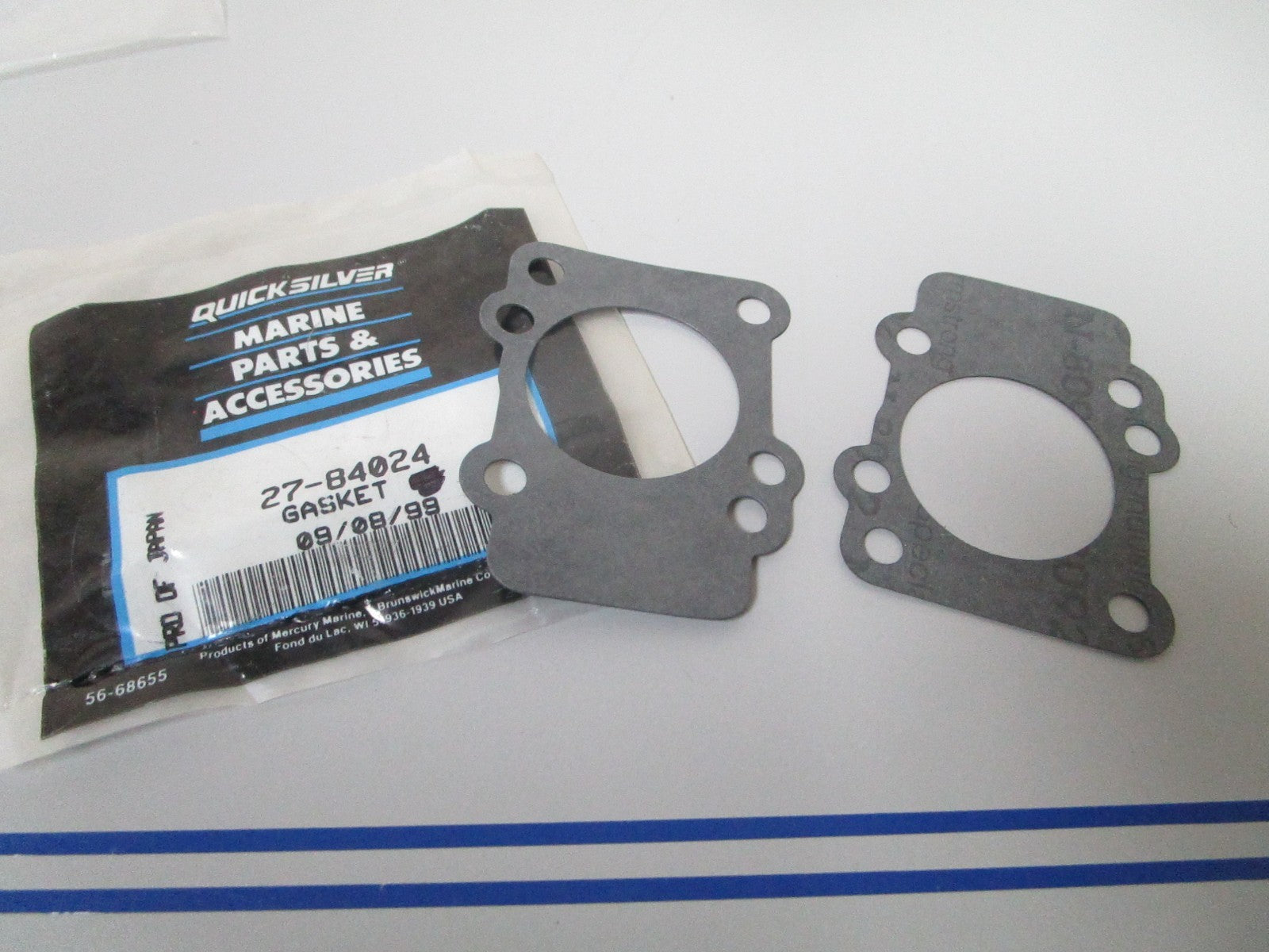 NEW OEM (LOT OF 2) 27-84024 Mercury Quicksilver Gasket 0810