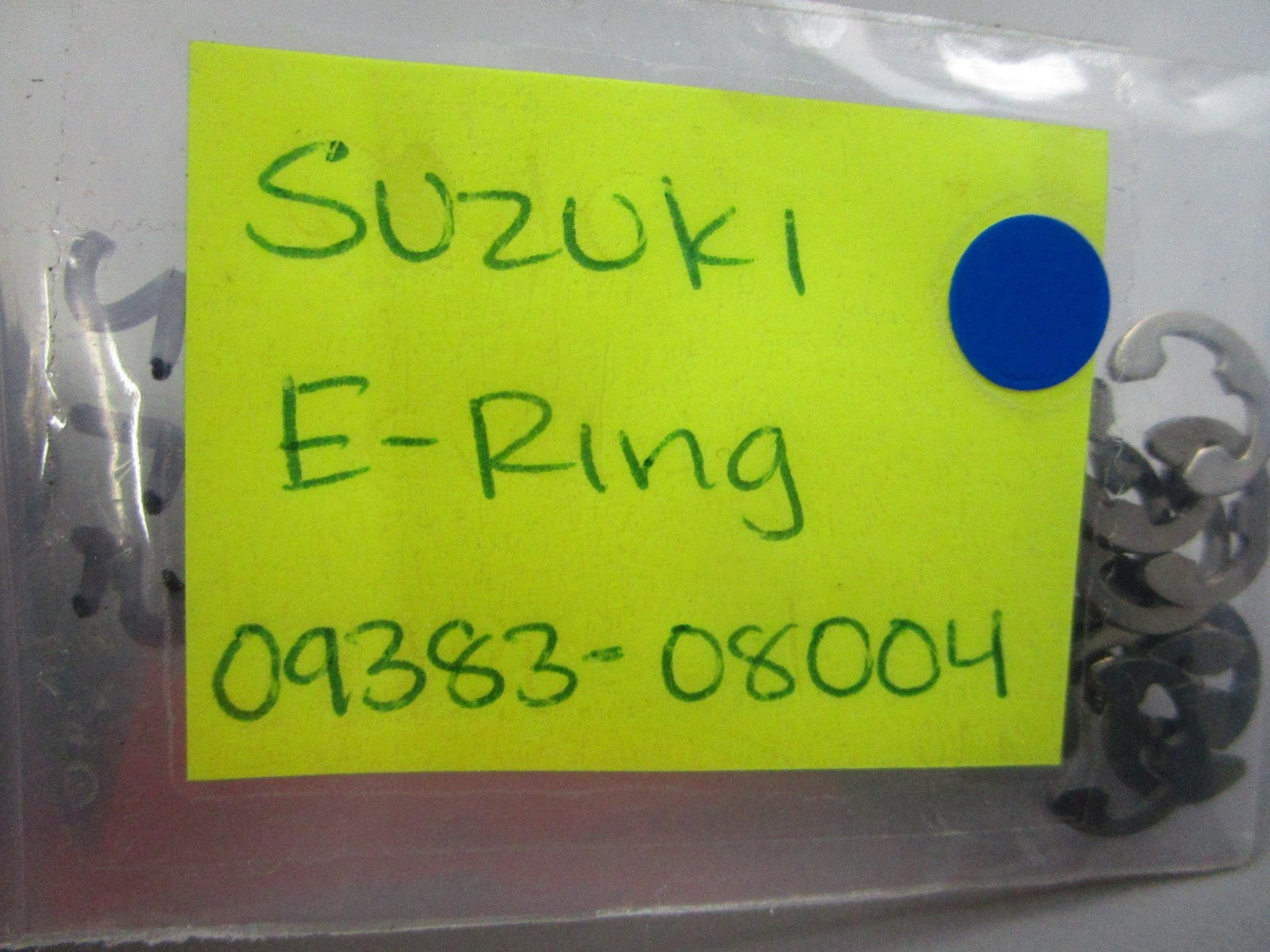 NEW OEM (LOT OF 5) 09383-08004 Suzuki E-Ring 0810