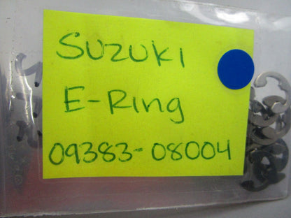 NEW OEM (LOT OF 5) 09383-08004 Suzuki E-Ring 0810