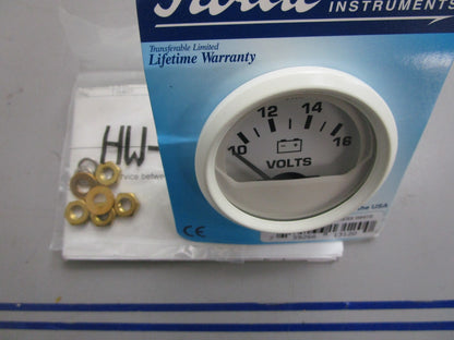 *NEW* 0820 Faria Dress White Voltmeter 13120