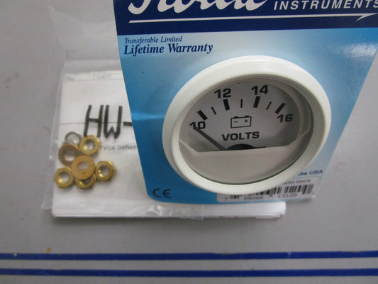 *NEW* 0820 Faria Dress White Voltmeter 13120