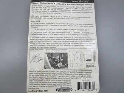 NEW HR-8068 Hardline Re-Settable Hour Meter *Missing Screws* 0810