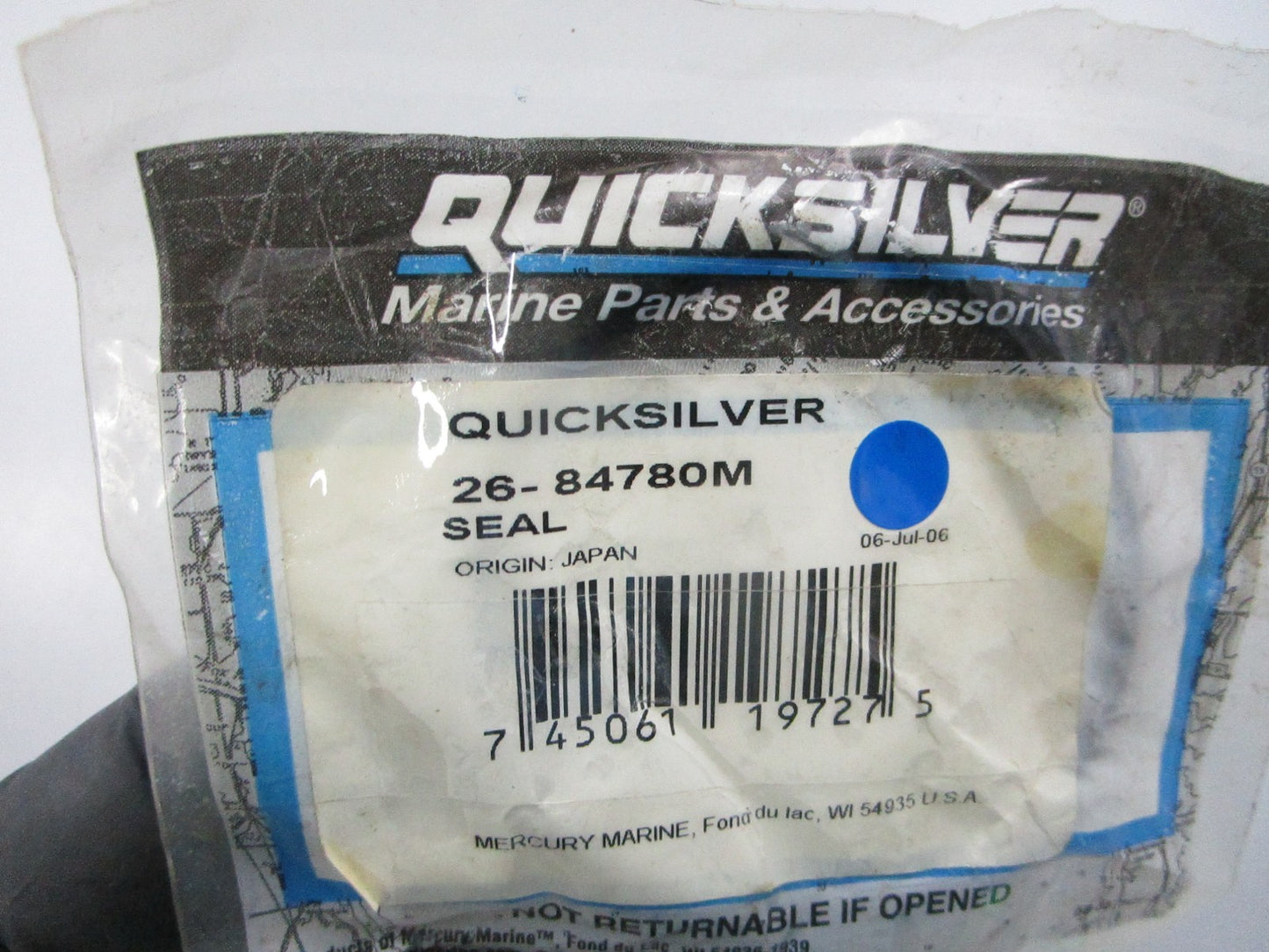 NEW OEM 26-84780M Mercury Quicksilver Seal 0810
