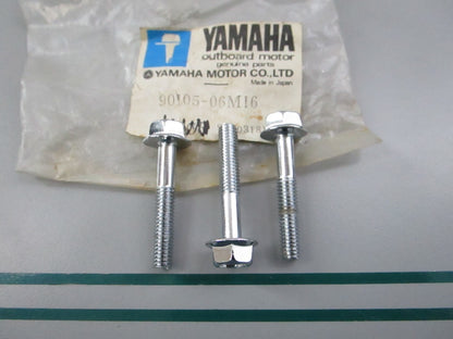 NEW OEM (LOT OF 3) 90105-06M16-00 Yamaha Flange Bolt 0810