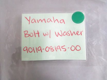 NEW OEM (LOT OF 5) 90110-08195-00 Yamaha Bolt w/ Washer 0820