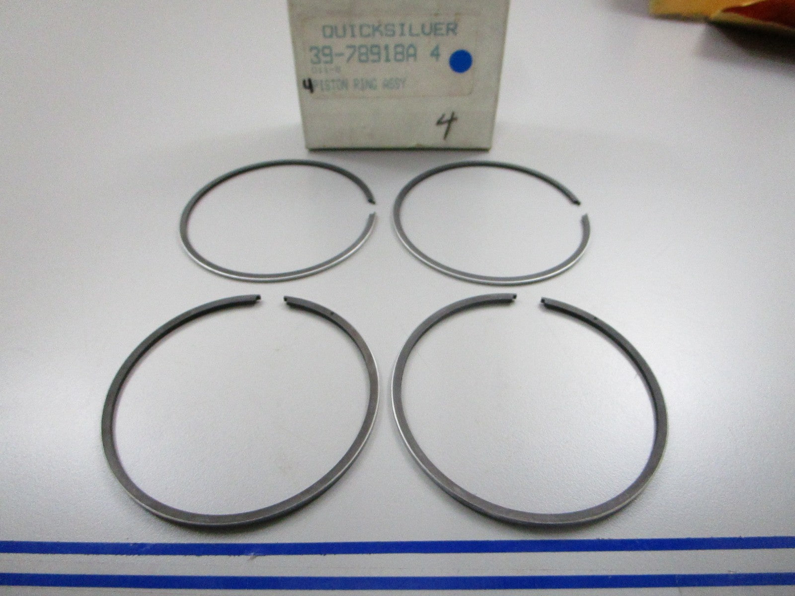 *NEW OEM* 0810 Mercury Quicksilver 4 Piston Ring Assembly 39-78918A 4