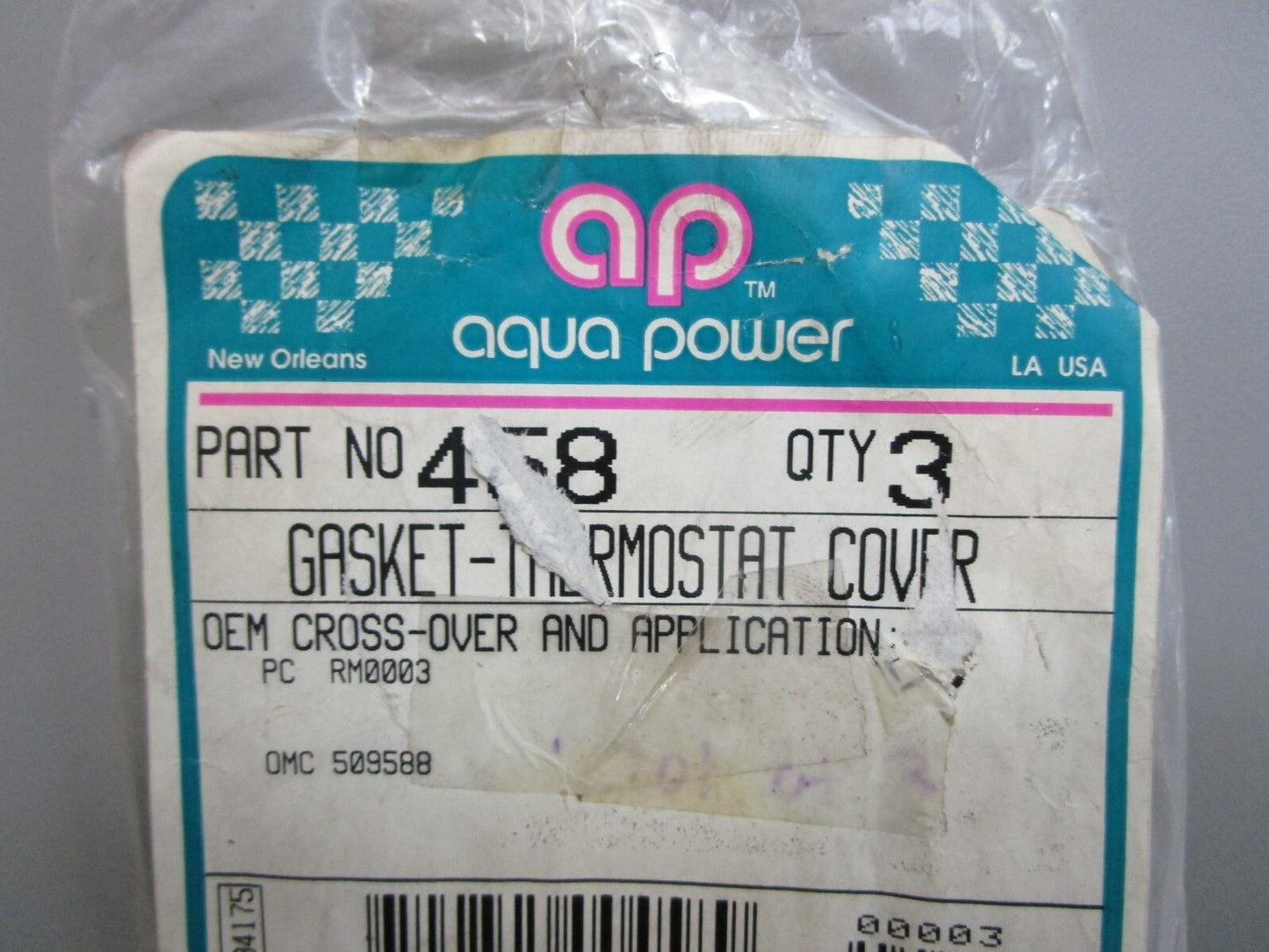 *NEW* 0810 Aqua Power Thermostat Cover Gasket 458