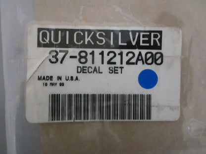 NEW OEM 37-811212A00 Mercury Quicksilver Decal Set 0820