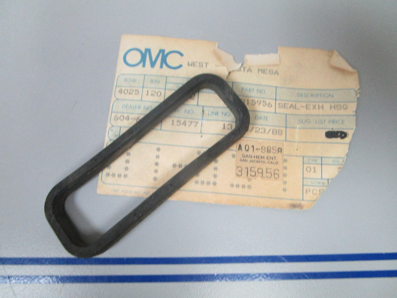 *NEW OEM* 0810 OMC Johnson Evinrude Seal 315956 0315956