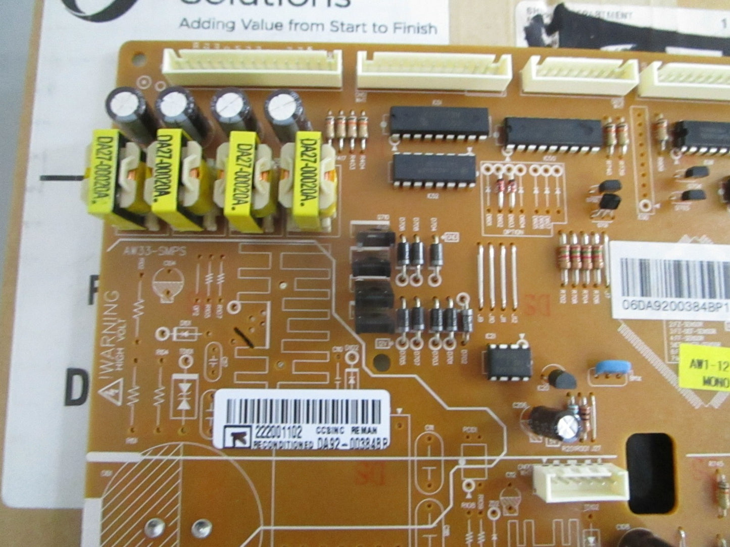 *NEW* 0820 CoreCentric Reman Refrigerator Control Board DA92-00384BR For Samsung