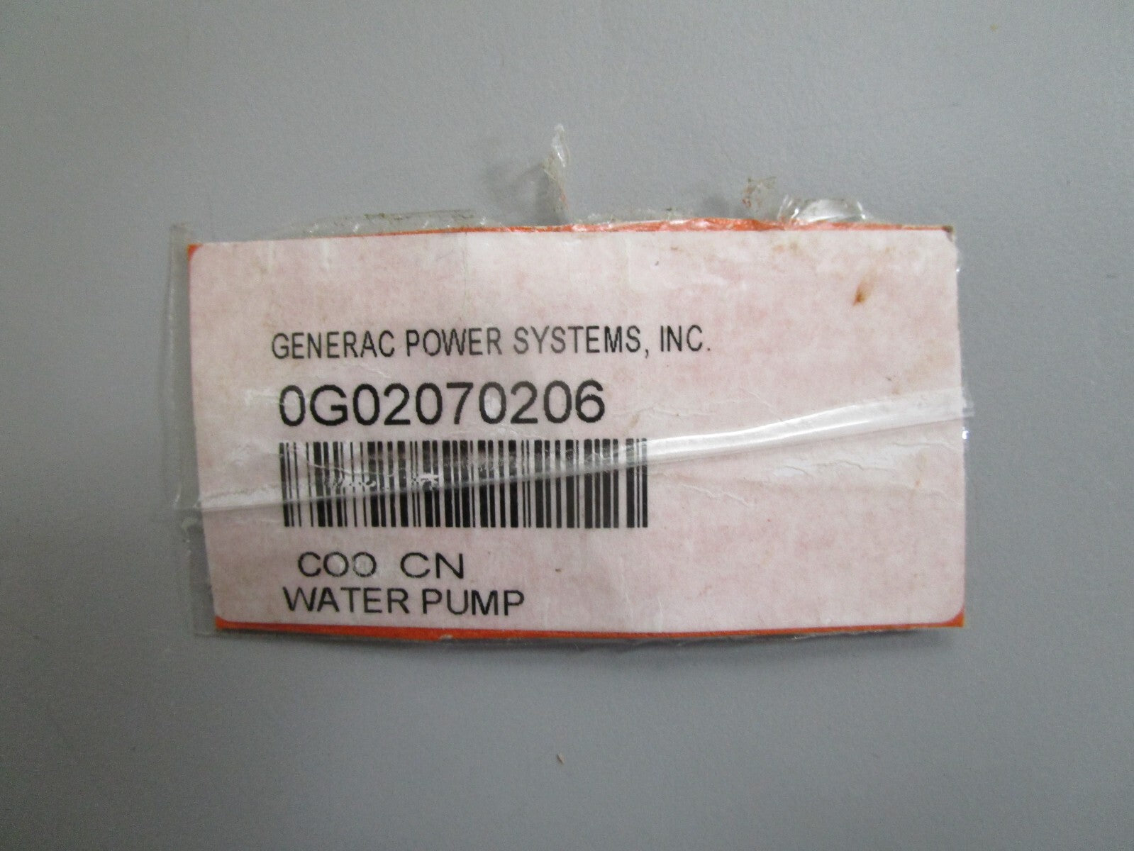 *NEW OEM* 0820 Generac Water Pump 0602070206