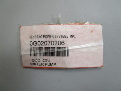 *NEW OEM* 0820 Generac Water Pump 0602070206