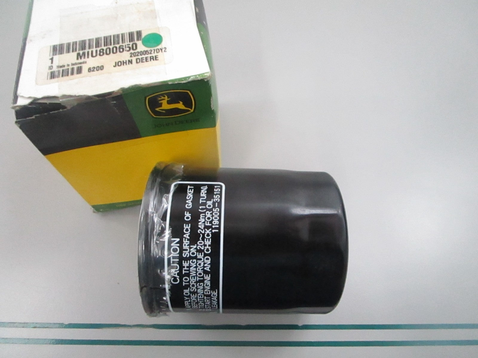 John Deere NEW OEM Engine Oil Filter MIU800650 0810