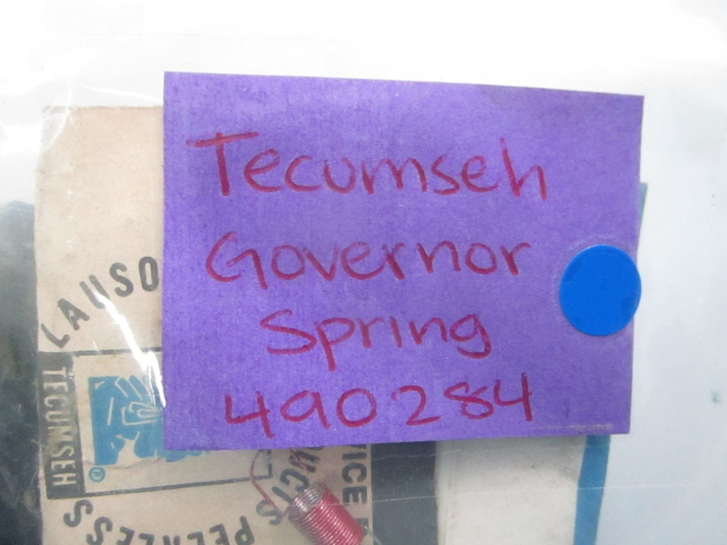 NEW OEM 490284 Tecumseh Governor Spring 0810