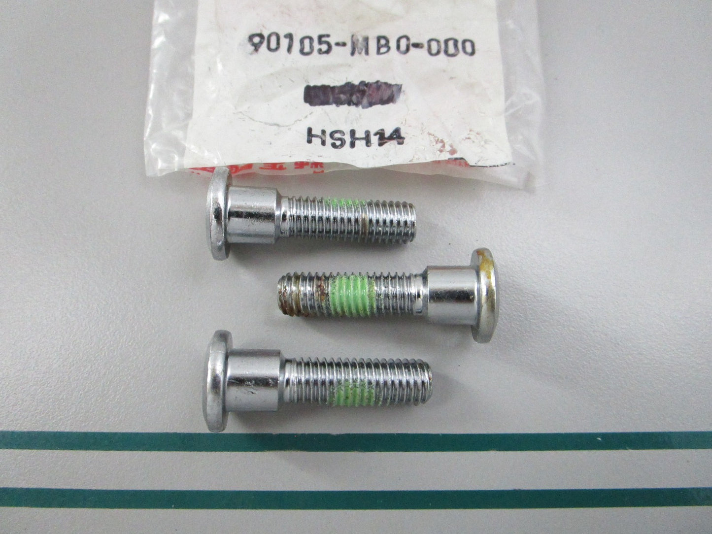 NEW OEM (LOT OF 3) 90105-MB0-000 Honda Brake Disk Bolt 0810