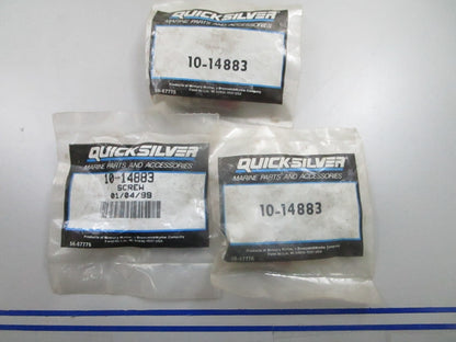 *NEW OEM* (LOT OF 3) 0810 Mercury Quicksilver Screw 10-14883