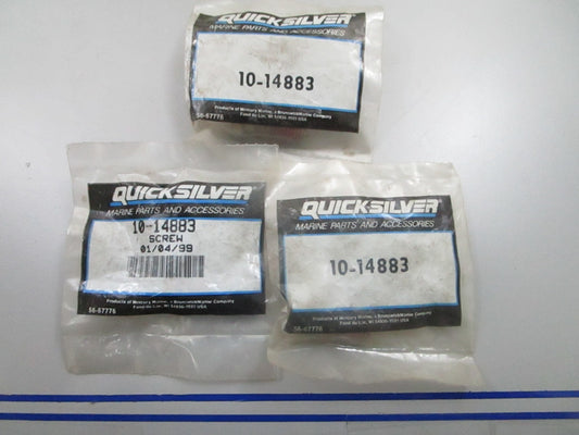 *NEW OEM* (LOT OF 3) 0810 Mercury Quicksilver Screw 10-14883