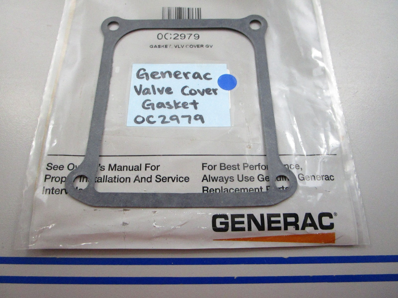 NEW OEM 0C2979 Generac Valve Cover Gasket 0810