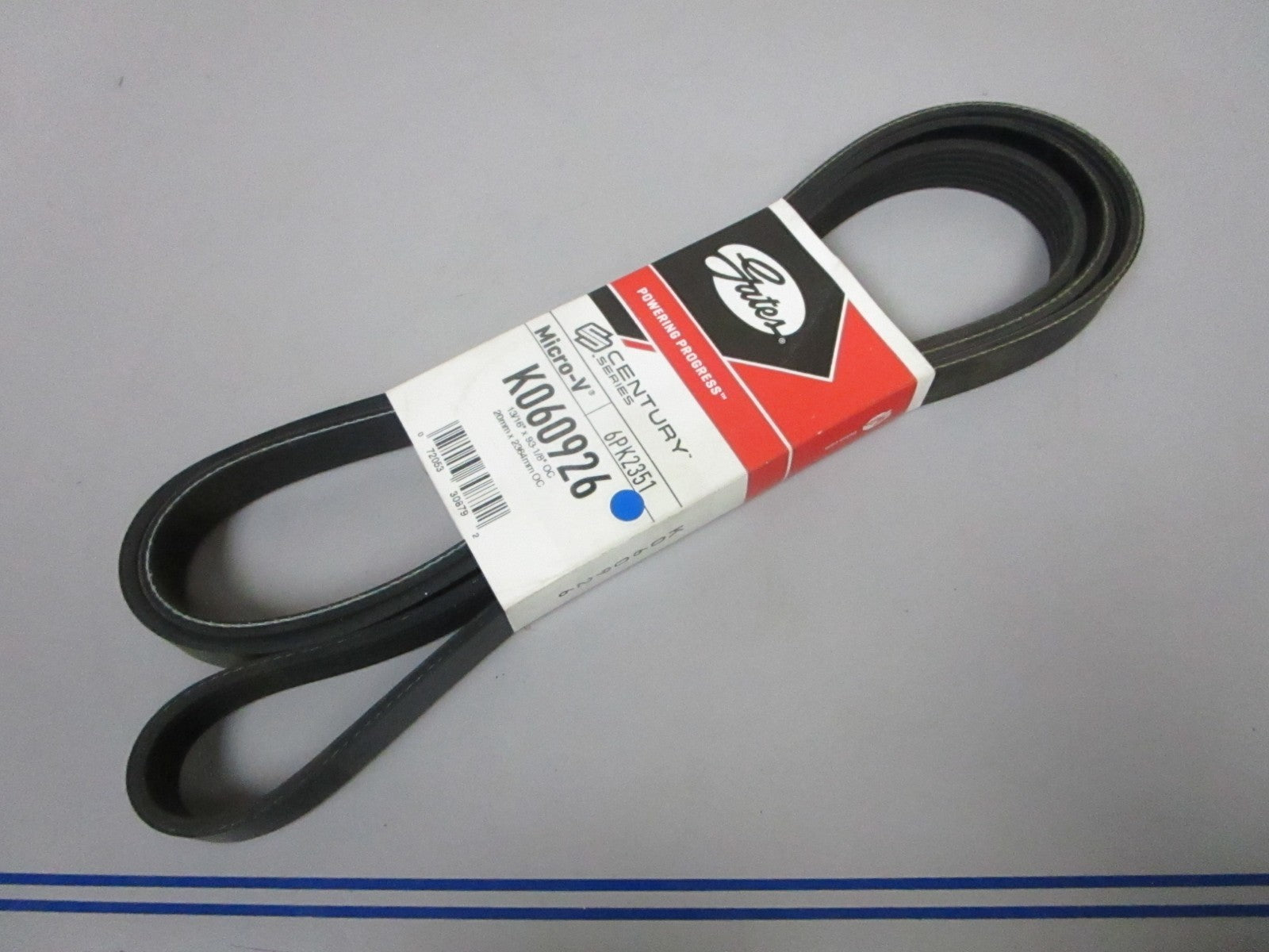 NEW K060926 Gates Micro-V 13/16" x 93 ⅛" Serpentine Belt 0720