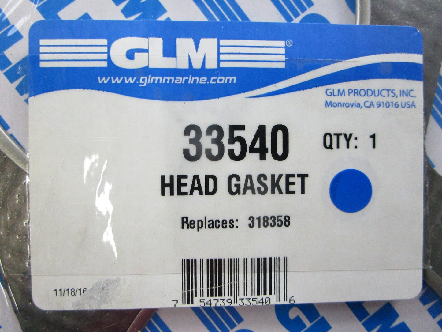 *NEW* 0810 GLM Head Gasket 33540