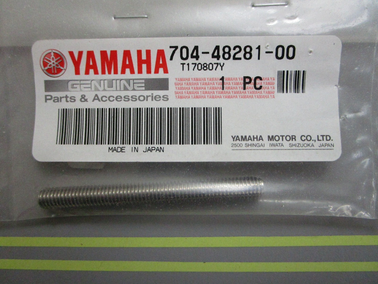 *NEW OEM* 0810 Yamaha Screw 1 704-48281-00-00