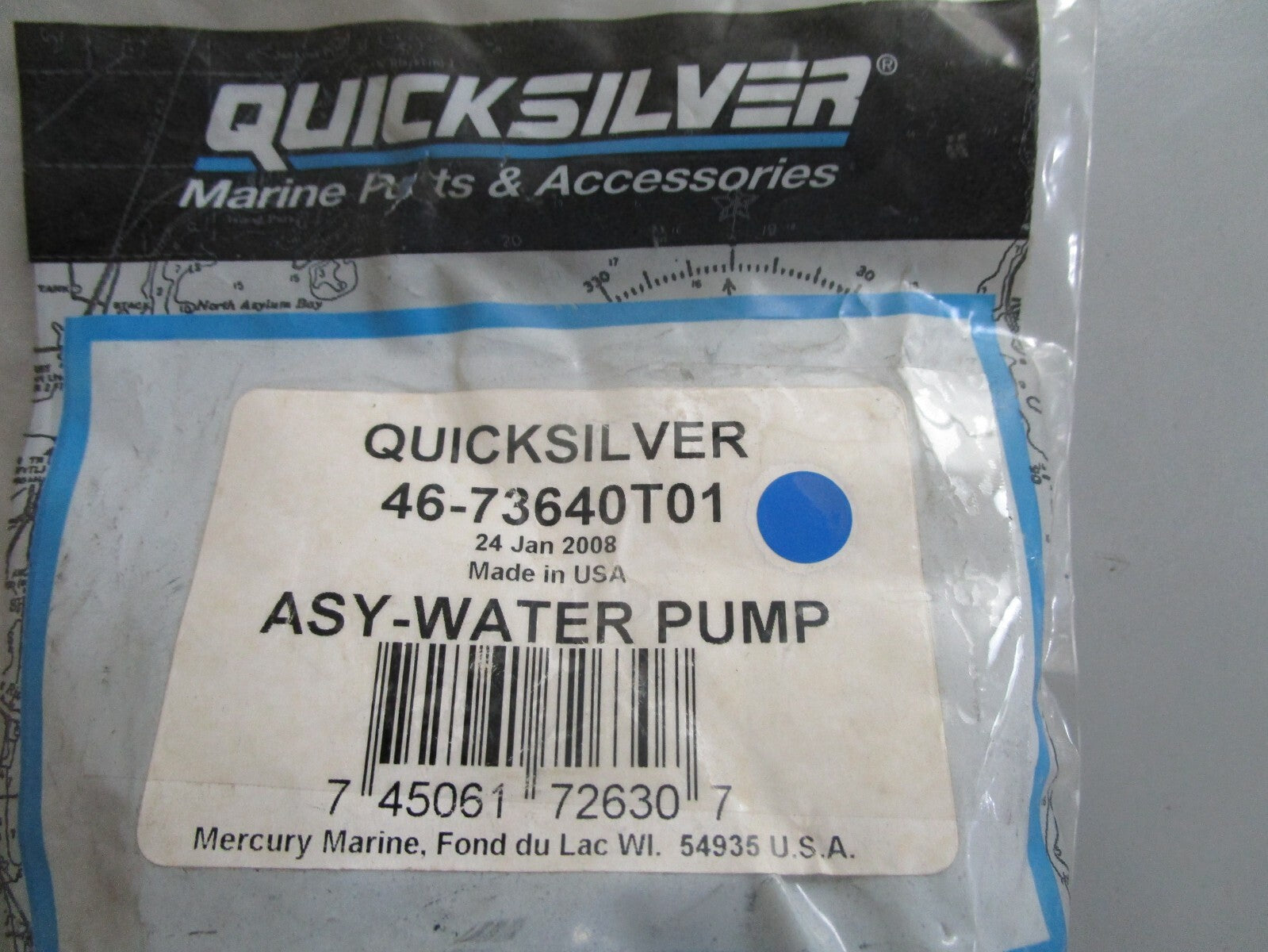 *NEW OEM* 0720 Mercury Quicksilver Water Pump Ay 46-73640T01