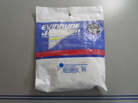 *NEW OEM* 0810 OMC Johnson Evinrude Carry Handle & Spring 394907 0394907