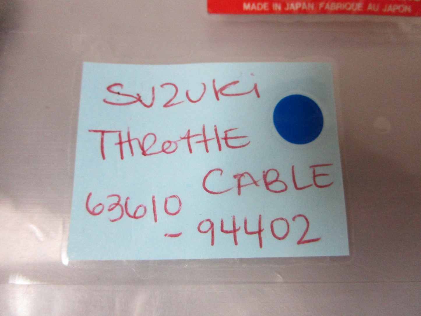 *NEW OEM* 0720 Suzuki Throttle Cable 63610-94402