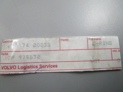 NEW OEM (LOT OF 5) Volvo Penta 975672 O-Ring 0810