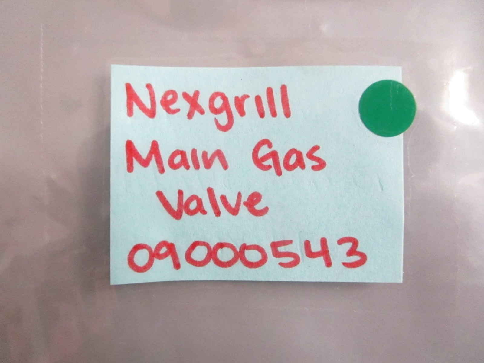 NEW OEM 09000543 Nexgrill Main Gas Valve 0820