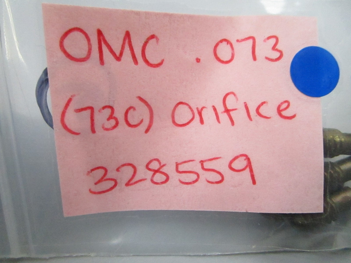 *NEW OEM* 0810 OMC Johnson Evinrude .073 (73C) Orifice 328559 0328559