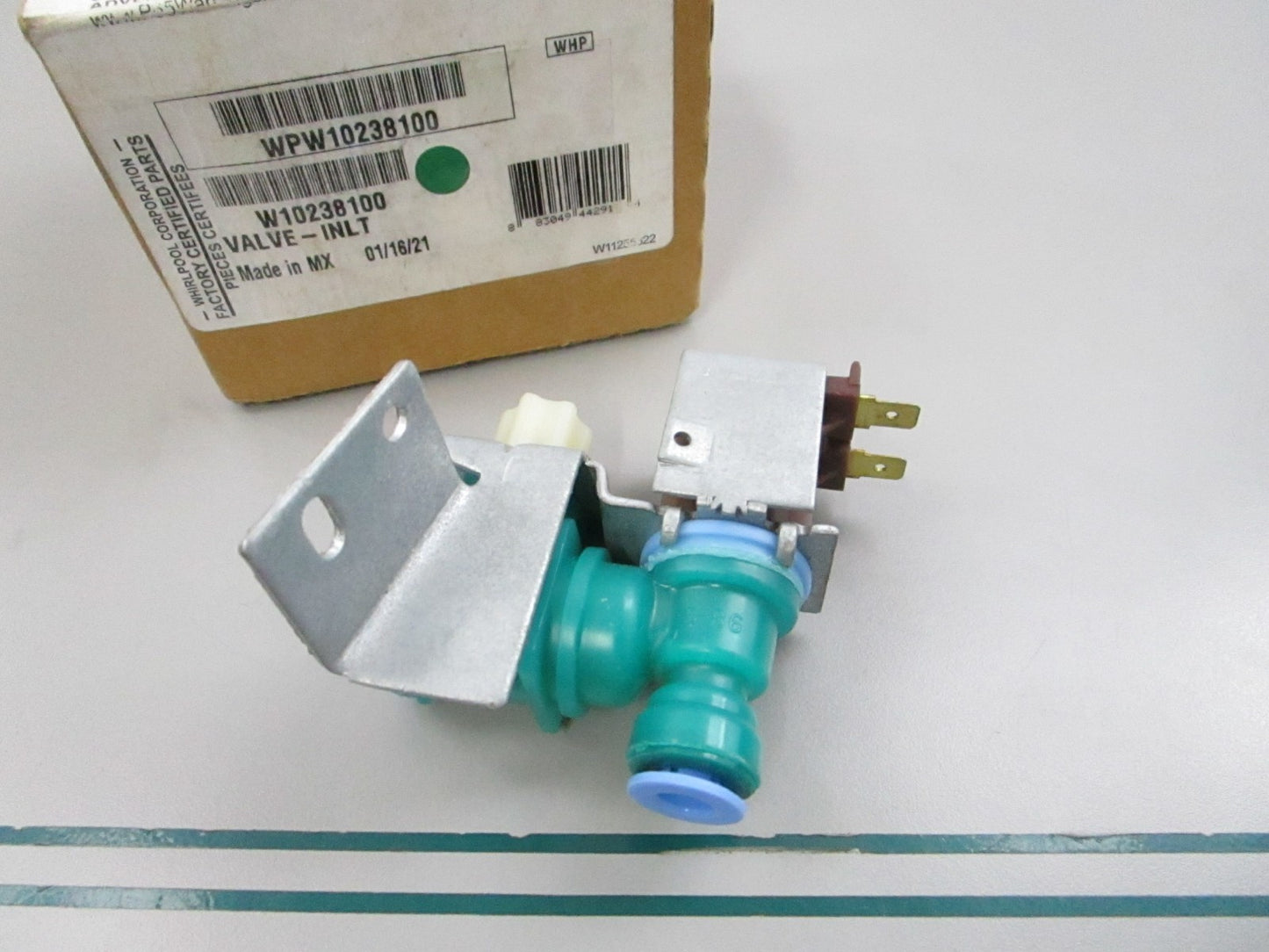 NEW OEM W10238100 Whirlpool Inlet Valve 0810