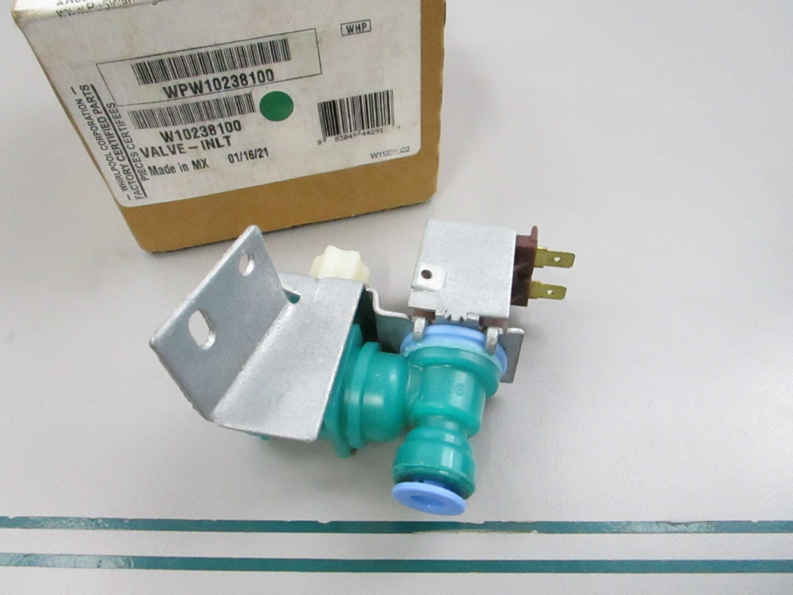 NEW OEM W10238100 Whirlpool Inlet Valve 0810