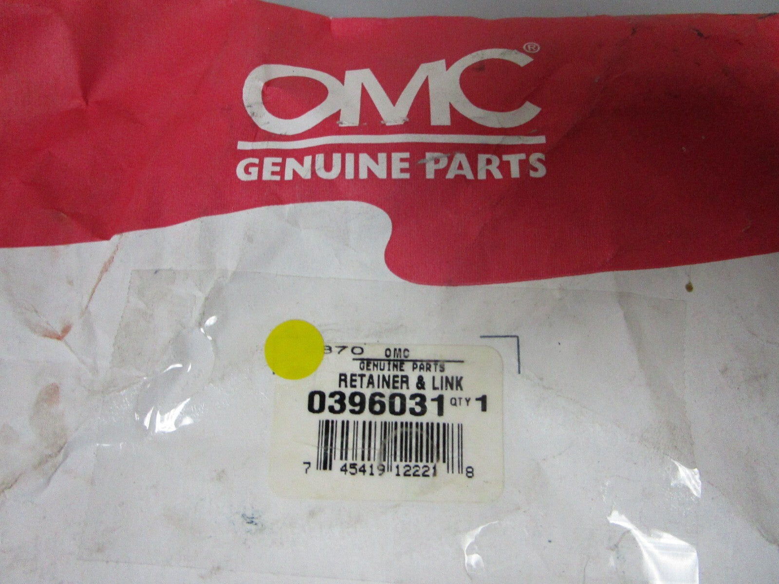 *NEW OEM* 0810 OMC Johnson Evinrude Retainer & Link 396031 0396031