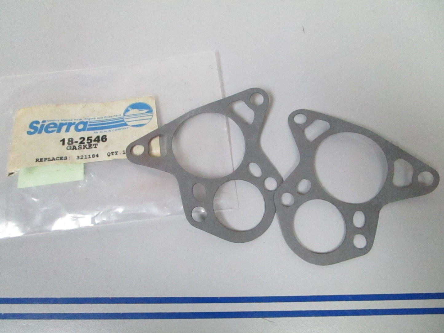 *NEW* (LOT OF 2) 0810 Sierra Gasket 18-2546 Replaces: OMC 321184 0321184