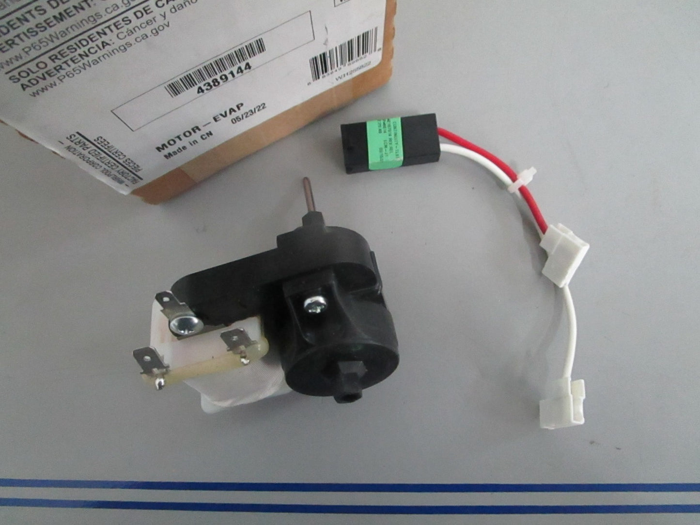 *NEW OEM* 0820 Whirlpool Evaporator Fan Motor 4389144